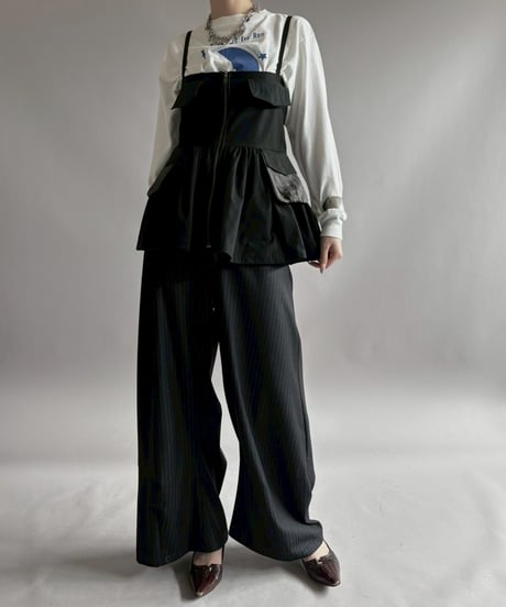 【RE;CIRCLE】 RE U.S Military Rebuild Mini One-Piece Black / 260423-005