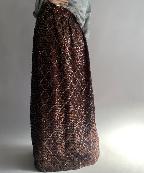 【USED】 Spangle Long Skirt / 241124-027