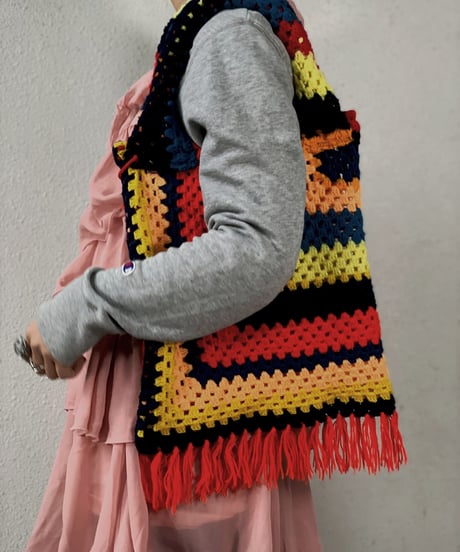 【RE;CIRCLE】 Granny Knit Bag ② /210125-0012