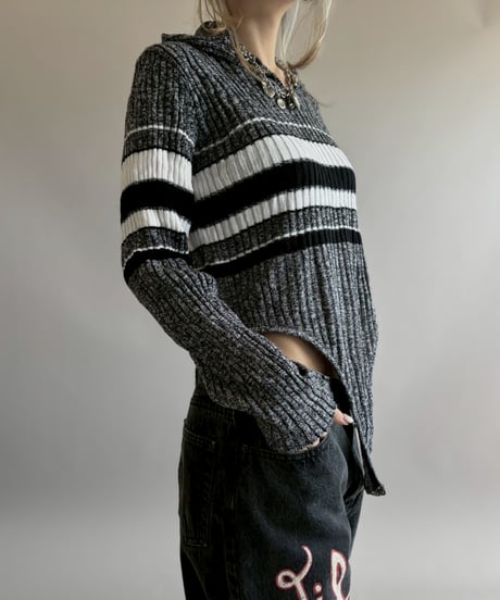 【RE;CIRCLE】 RE Rib Knit Leotard Top / 260416-012