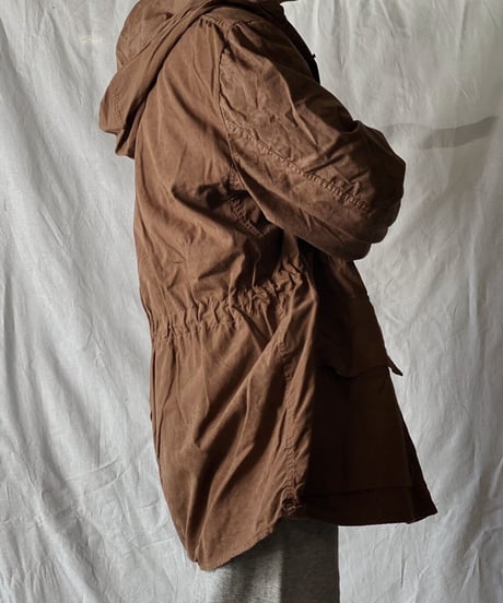 【USED】 Dyed Brown Swedish Snow Hoodie /210310-005