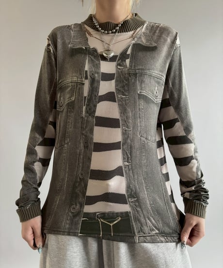 【USED】 Jean Paul GAULTIER × Y/Project Trompel'oeil Skin Top /251101-006