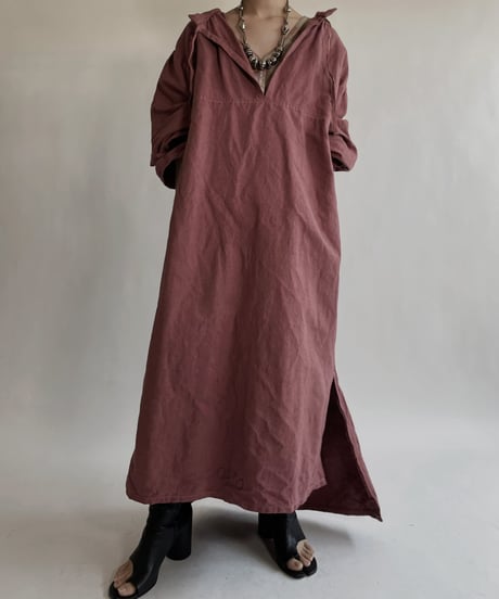 【RE;CIRCLE】RE Dyed French Mattress Cover One-piece -Santa Fe Pink- / 220512-013