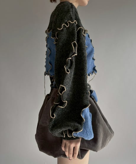 【RE;CIRCLE】 RE Mellow Knit Top + Tie / 260122-001