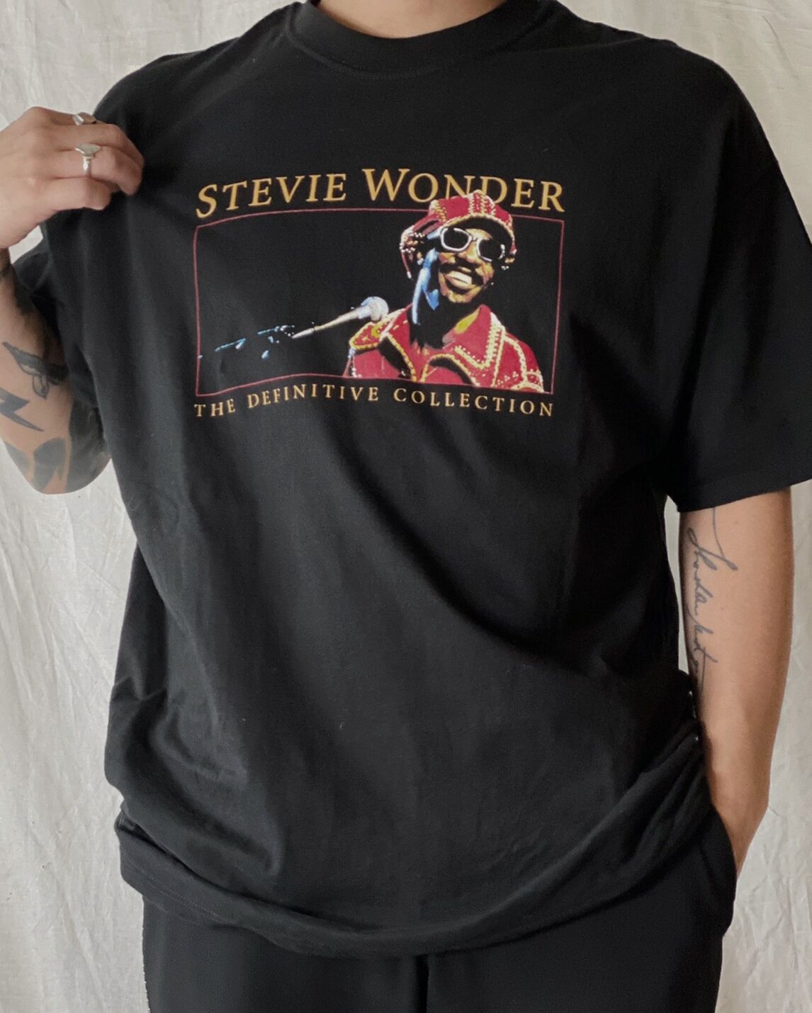 ✅️ USA製 スティービーワンダー 1995 ビンテージ 90s Tシャツ USED】 S/S T-shirt STEVIE WONDER/210526-025 | T