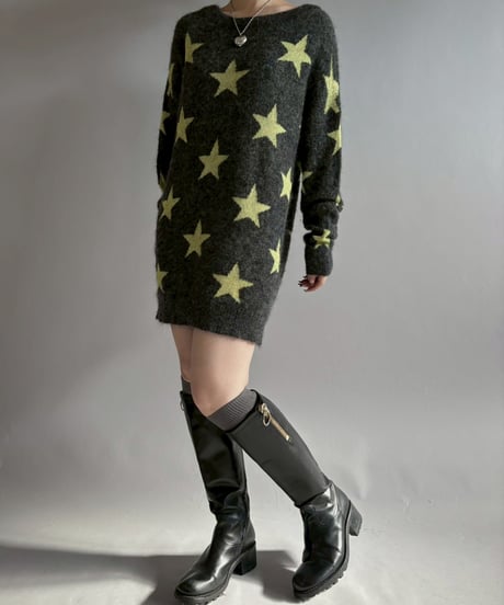 【USED】 N°21 Star Pattern Long Knit / 251227-018