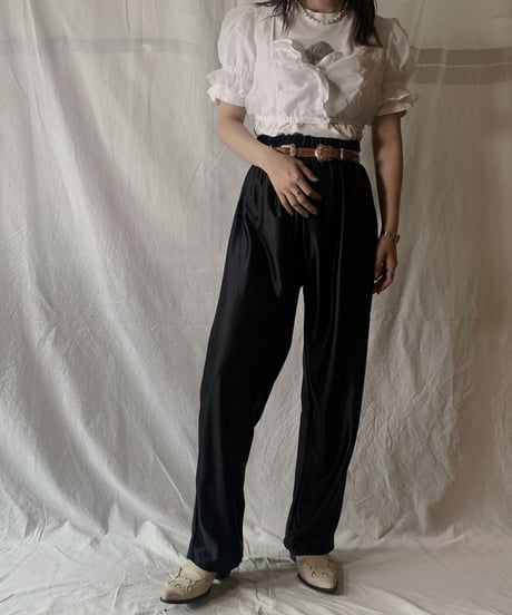 【USED】 See-through Tyrol Top /210604-011