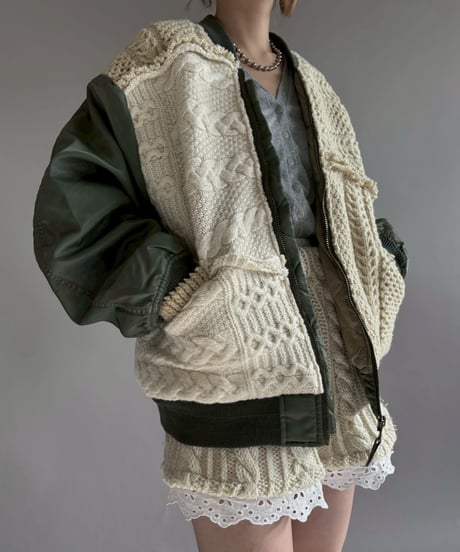 【RE;CIRCLE】 RE MA1 × Alan Knit Jacket / 251225-002