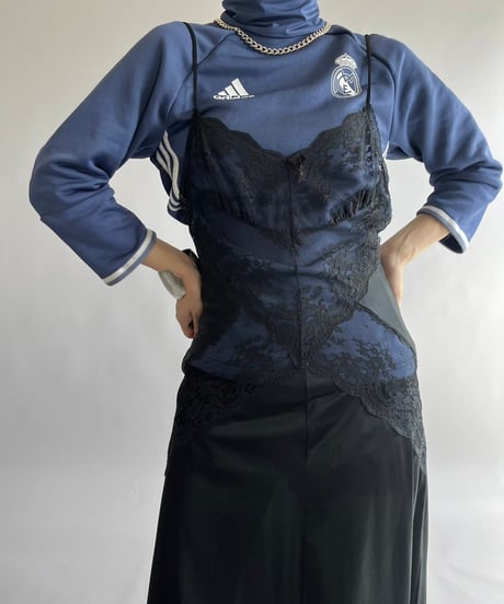 【USED】 Lace Patterned Camisole Long One-Piece /240921-021
