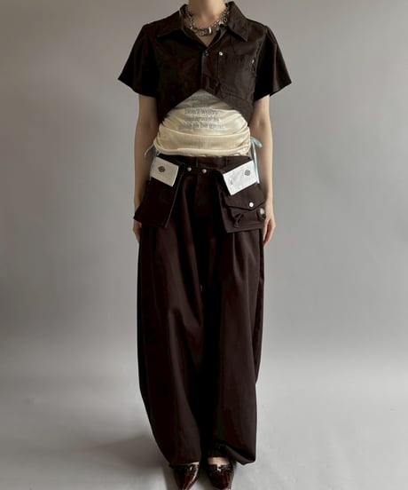 【Chinatsu Aoyama】 RE Makers Shirt Brown / 260702-030