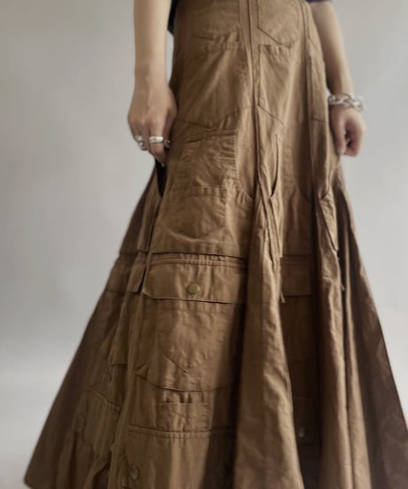 【USED 】Cordelia Design Multi Pocket Long Skirt/ 240429-015