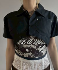 【Chinatsu Aoyama】 RE Makers Shirt Navy / 260702-016