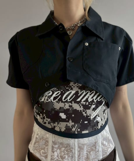 【Chinatsu Aoyama】 RE Makers Shirt Navy / 260702-016