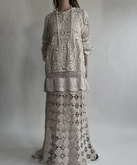 【RE;CIRCLE】 RE Crochet Lace One-piece / 220623-006