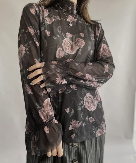 【USED】 See-through Top Rose / 230311-009