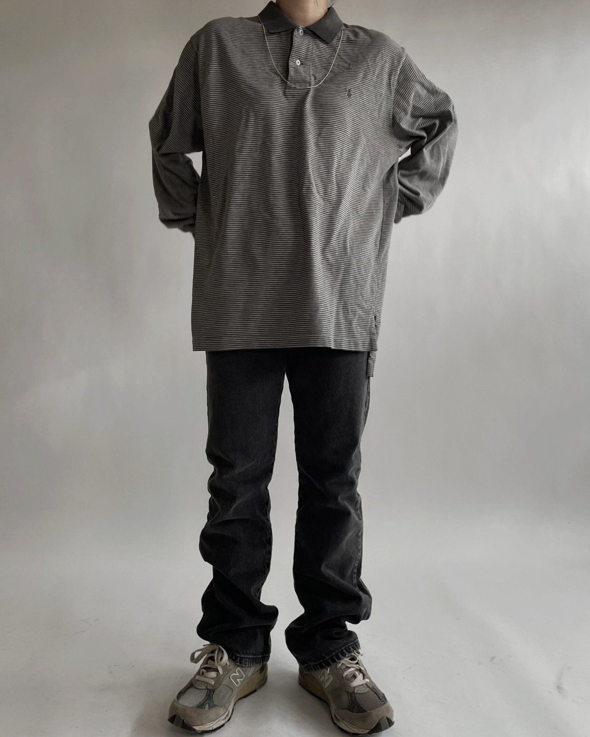 USED】 Ralph Lauren Long Sleeve Polo Shirt / 2