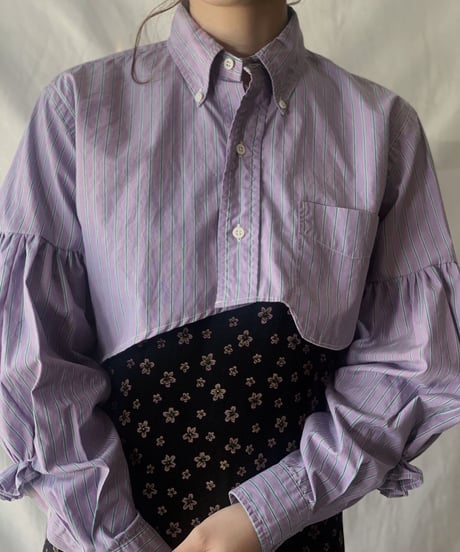 【RE;CIRCLE】  Gather Sleeve Short Shirt①/210303-035