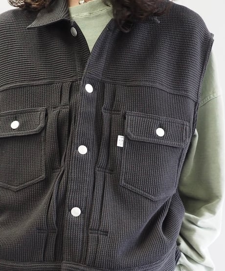 【COSMOS TEXAS】24ss Second Vest Black / 240311-017