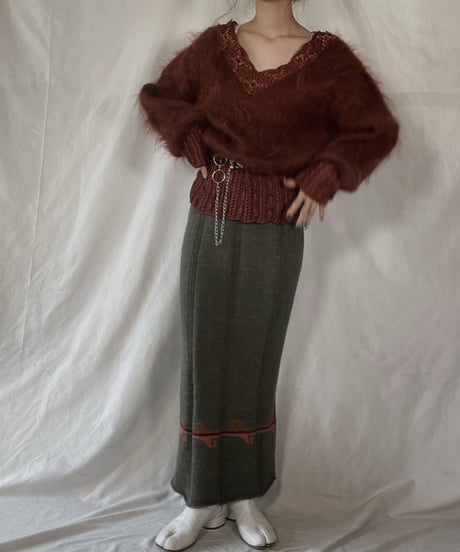 【USED】    Mohair Knit Top/211216-021