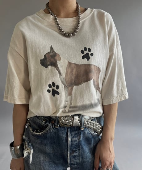 【USED】 Dog Print T-Shirt /240824-002