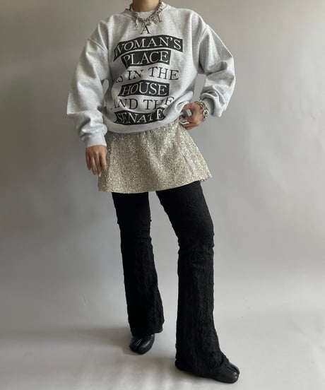 【USED】 Spangle Mini Skirt/ 240914-021