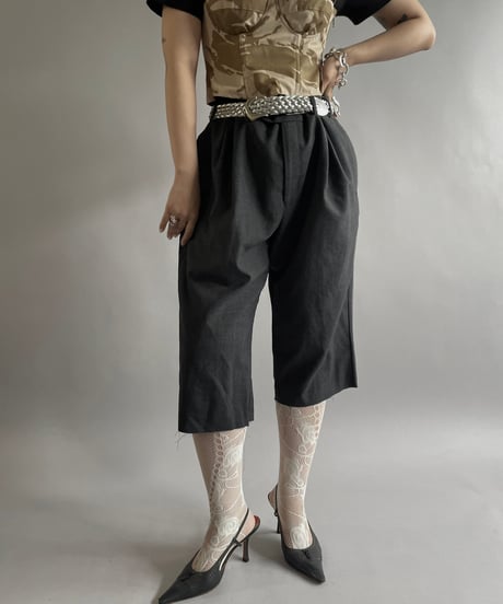 【USED】 Lauren Ralph Lauren Cut Off Suit Shorts /250215-014