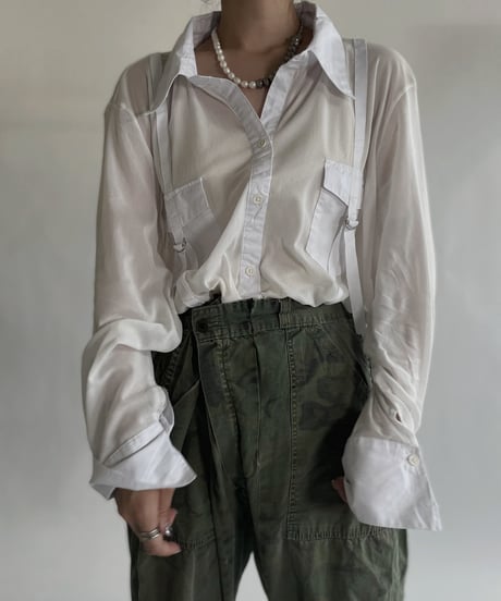 【USED】 See-through Long Sleeved Shirt / 220604-013