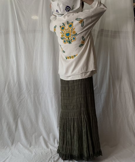 【RE;CIRCLE】RE Embroidery Ethnic Mexican Parker ③/210617-021