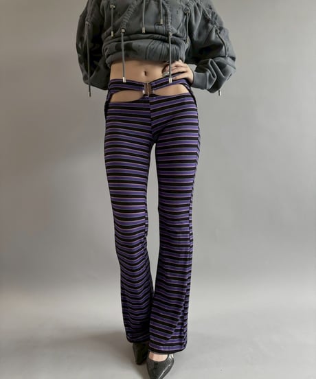 【USED】 I.AM.GIA Purple Stripe Design Pants / 251101-012
