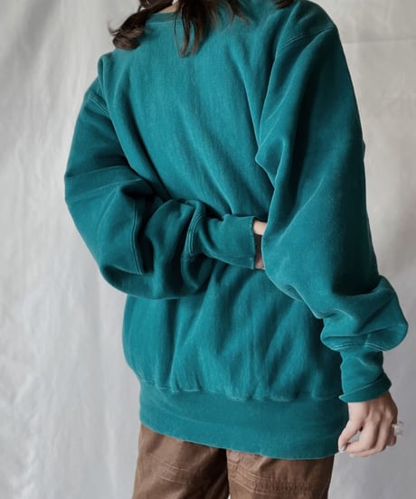 【USED】   90's USA Champion Reverse Weave Sweat One-point③/211007-030