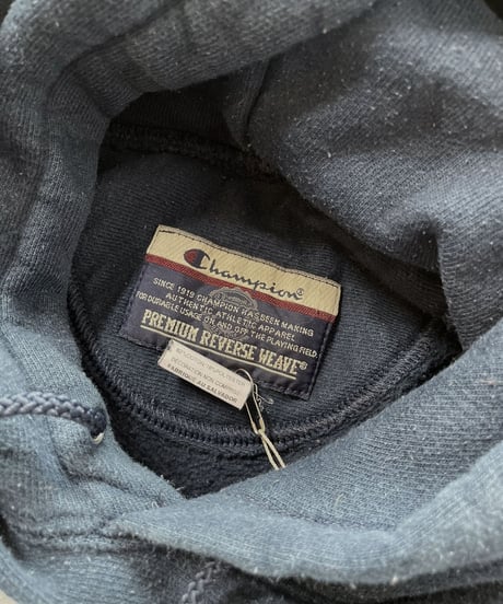 【USED】  Champion Reverse Weave Hoodie SHALER AREA TRACK/211116-024