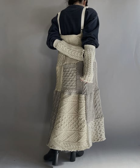 【RE;CIRCLE】 RE Alan Knit Patchwork Jump Skirt / 221124-030