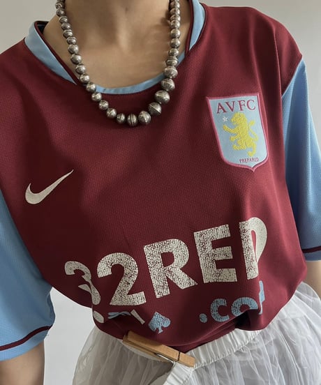 【USED】 Nike ASTON VILLA Soccer Shirt /240831-023