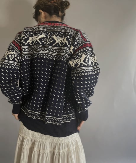 【USED】 DALE OF NORWAY Knit Cardigan / 221224-022