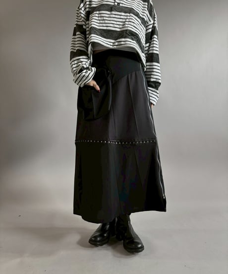 【RE;CIRCLE】 RE Suit Asymmetry Long Skirt / 260129-012