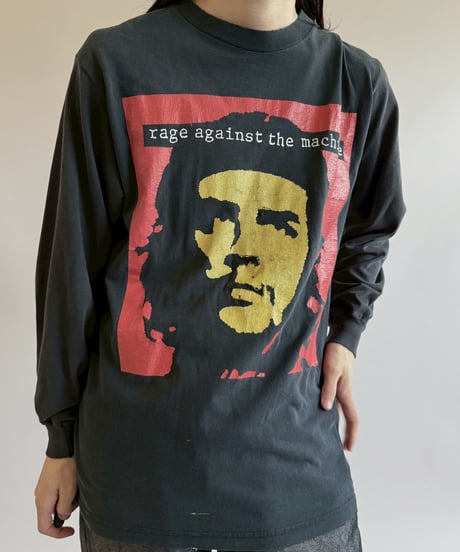 【USED】 90's  RAGE AGAINST THE MACHINE Docking Sleeve L/S T-Shirt /250621-048