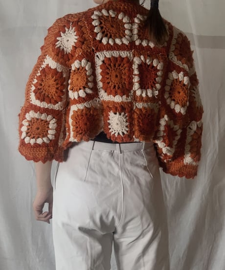 【RE;CIRCLE】 Short Sleeve Granny Knit Top③ /210404-003