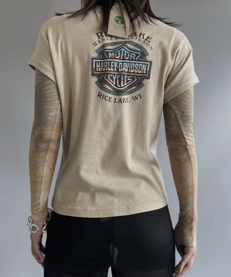 【USED】 HARLEY DAVIDSON Power Net Sleeve top / 230624-17