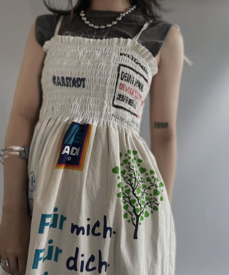【RE;CIRCLE】RE Eco-Friendly Bag Shirring One-piece / 230622-003
