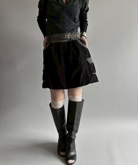 【USED】 Corduroy balloon mini Skirt / 250913-020