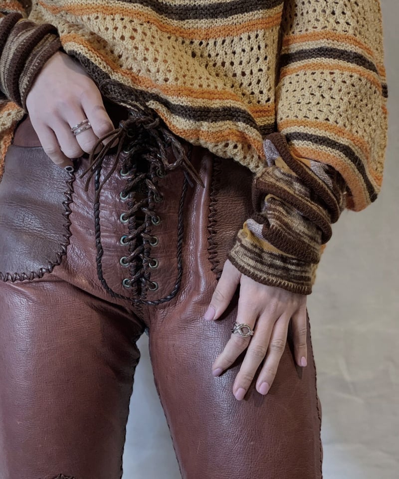 USED】Vintage Leather Pants/210217-065 | THE TI