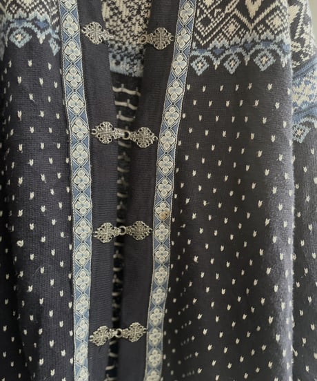 【USED】 Made in Norway  Cottone100% Tirolean Knit Top /240120-018