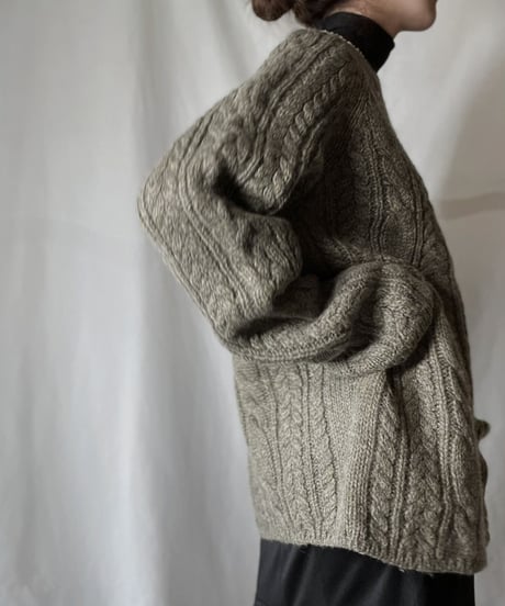 【USED】       Cable Knit Top/211202-040