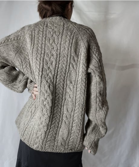 【USED】       Cable Knit Top/211202-040