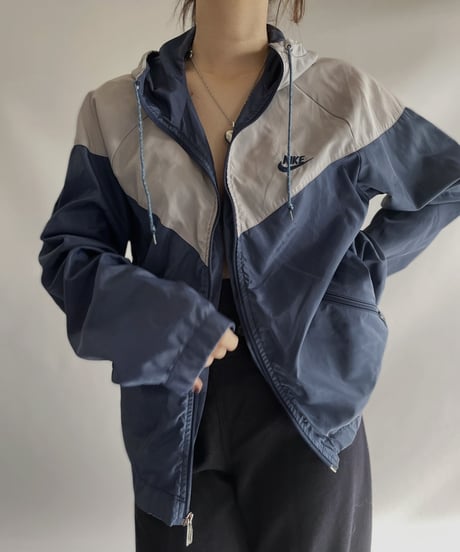 【USED】90s Nike Nylon Jacket / 231202-027