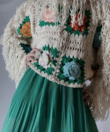 【RE;CIRCLE】 RE Granny Knit L/S Top/210917-001