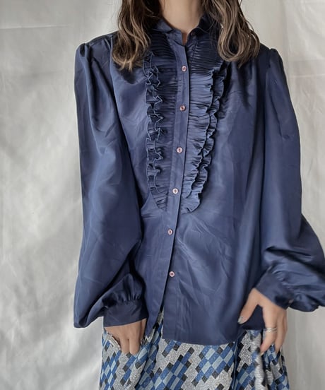 【USED】  Poly L/S Blouse/210921-025