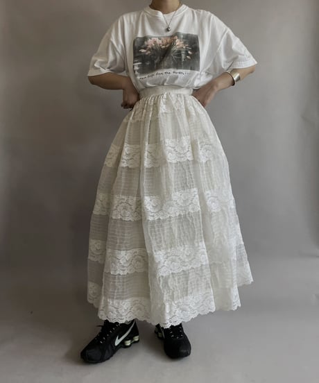 【USED】 Poly Long Skirt / 230603-016