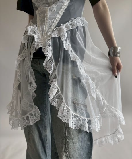 【USED】 Lace Organdy Camisole One-Piece/ 260418-041
