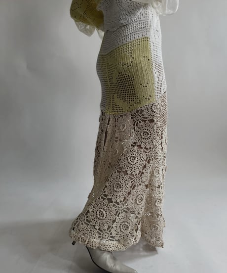 【RE;CIRCLE】 RE Crochet Lace Mermaid Skirt / 220427-009